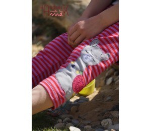 Stickdatei - Lama 4 Line Art